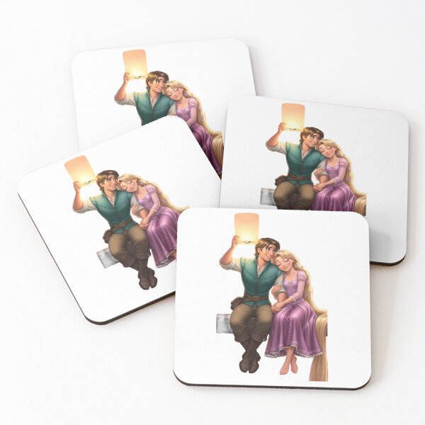 Artikelvorschau, Rapunzel und Flynn Rider halten eine leuchtende Laterne entworfen und verkauft von 4U---Store.