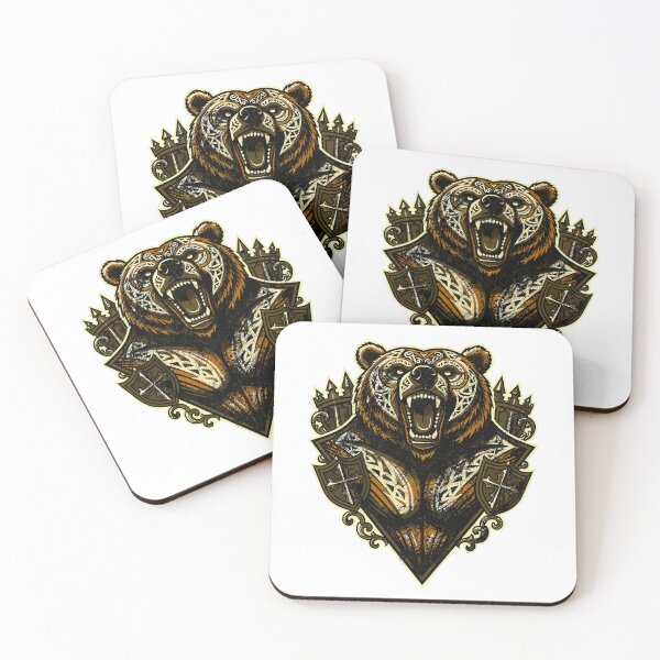 Item preview, Fierce Tribal Bear Crest Emblem designed and sold by Romgora.