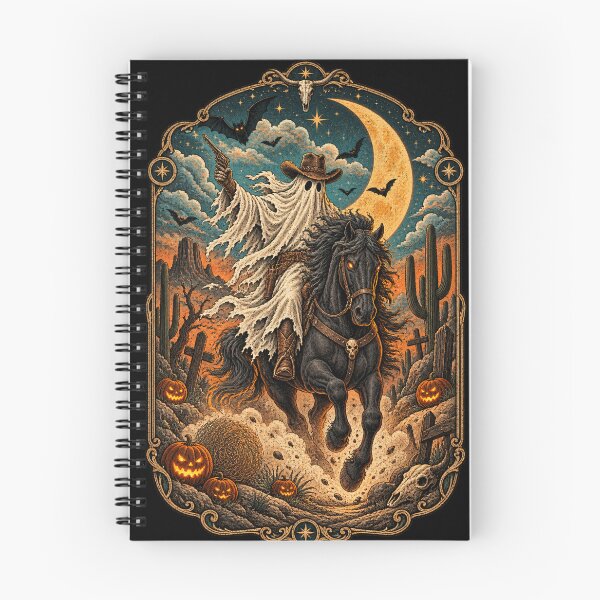 Item preview, Cowboy Ghost Riding Horse Funny Tarot Card Halloween Season  designed and sold by will freed18.