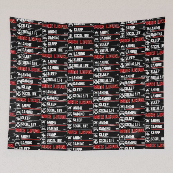 Item preview, Anime Gaming Sleep Social Life Max Level designed and sold by Mi-Zouhra.