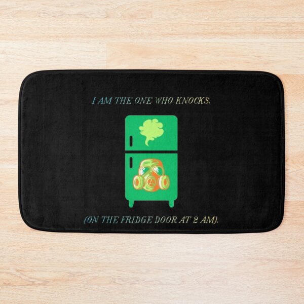 Item preview, I Am The One Who Knocks Fridge Door Funny Breaking Bad Parody designed and sold by Mircea786.