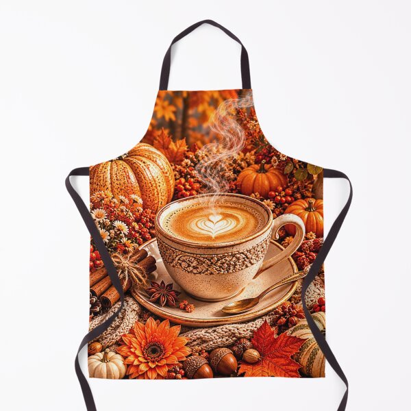 Aperçu de l'œuvre Cozy Autumn Pumpkin Spice Coffee créée et vendue par Gold&pixels.