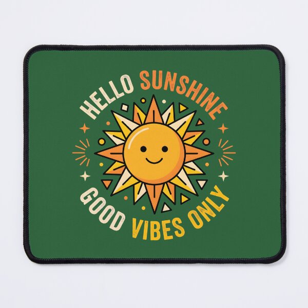 Item preview, Hello Sunshine Good Vibes Only Cute Vintage Sun designed and sold by MyHappyArtShop.