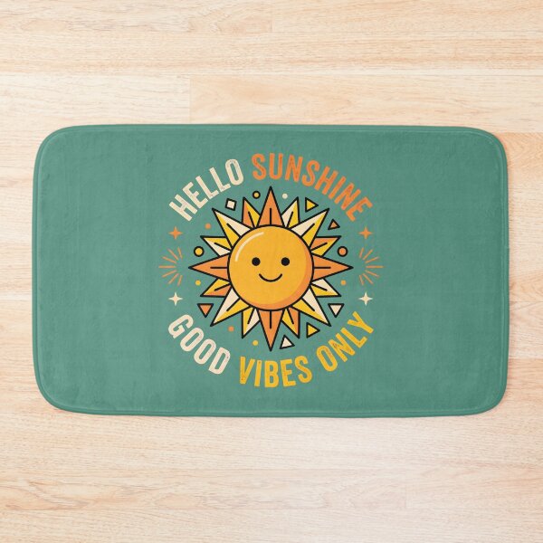 Item preview, Hello Sunshine Good Vibes Only Cute Vintage Sun designed and sold by MyHappyArtShop.
