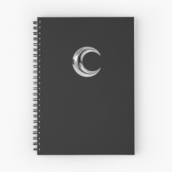 Item preview, Silver Chrome Crescent Moon Celestial designed and sold by jianina-alondra.