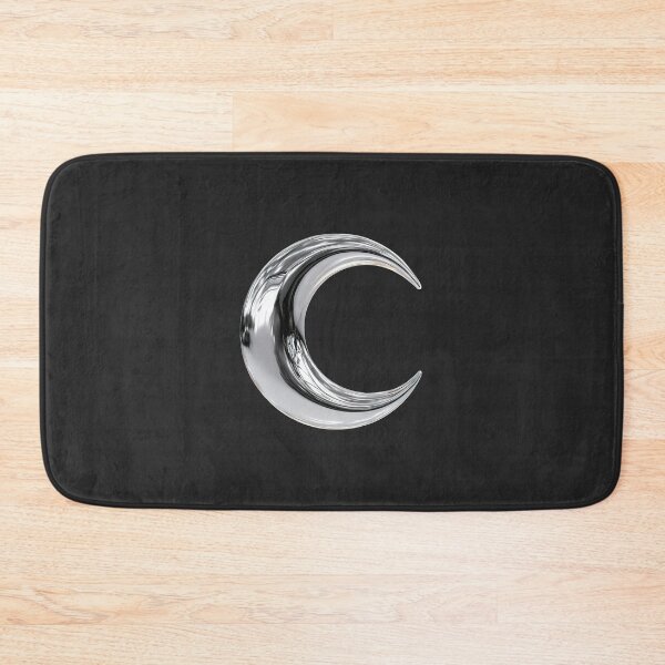 Item preview, Silver Chrome Crescent Moon Celestial designed and sold by jianina-alondra.