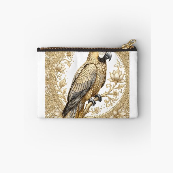 Item preview, Golden Ornamental Parrot Mandala designed and sold by Pawzenix.