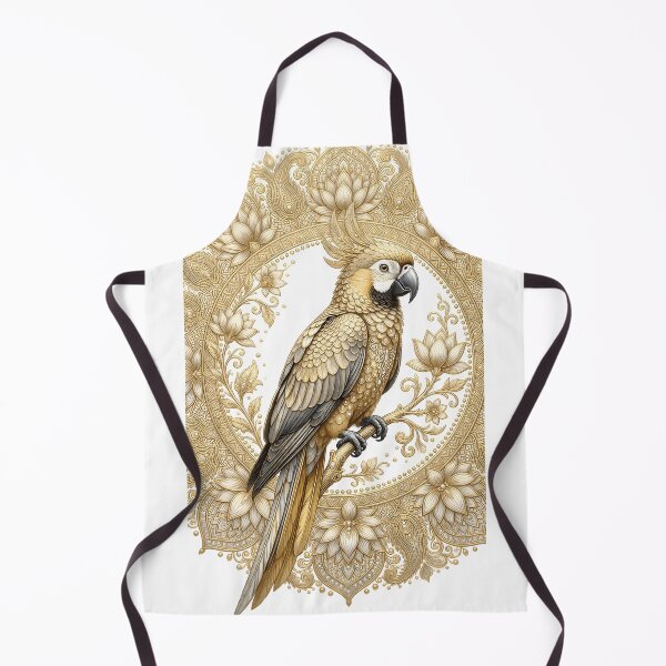 Item preview, Golden Ornamental Parrot Mandala designed and sold by Pawzenix.