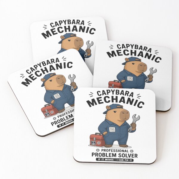 Item preview, Capybara Mechanic Professional Problem Solver designed and sold by DariusZD.