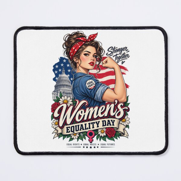 Item preview, Women's Equality Day Retro Rosie the Riveter Equal Rights Feminist Vintage August 26 T-Shirt Sticker designed and sold by Cellara91.