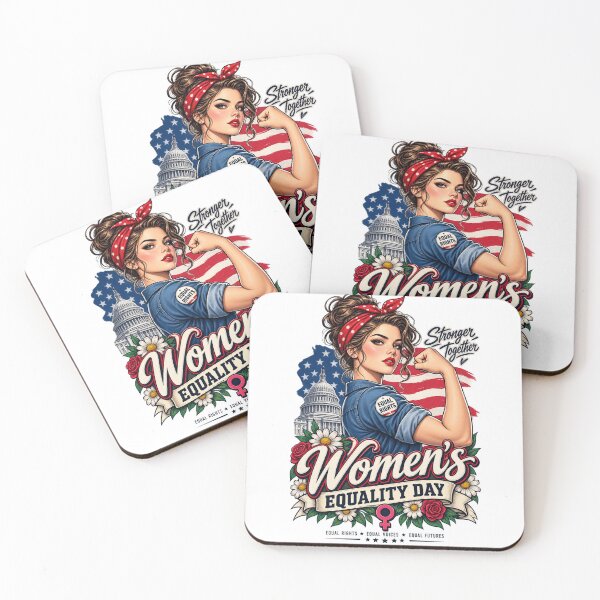 Item preview, Women's Equality Day Retro Rosie the Riveter Equal Rights Feminist Vintage August 26 T-Shirt Sticker designed and sold by Cellara91.