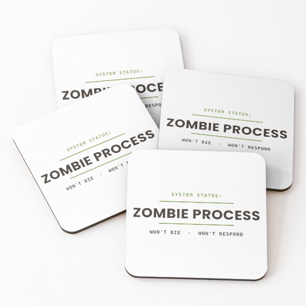 Item preview, Zombie Process Won't Die T-Shirt - Funny Sysadmin IT Halloween Tee designed and sold by abdoali102.