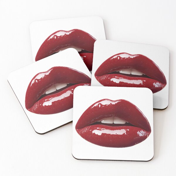 Item preview, Glossy Red Lips Glam Aesthetic designed and sold by jianina-alondra.