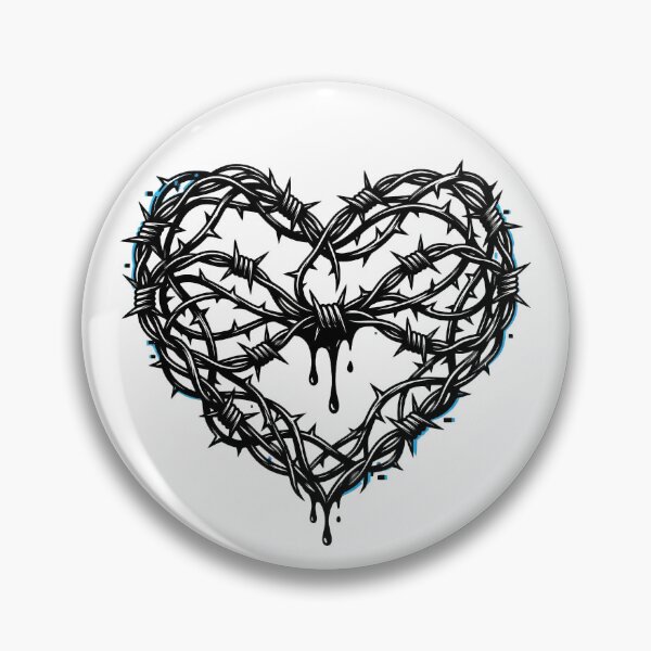 Item preview, The Thorns and Barbed Wire Heart designed and sold by Nacrot.