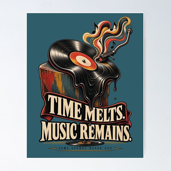 Item preview, Time Melts Music Remains Vinyl Record designed and sold by Artnankin.