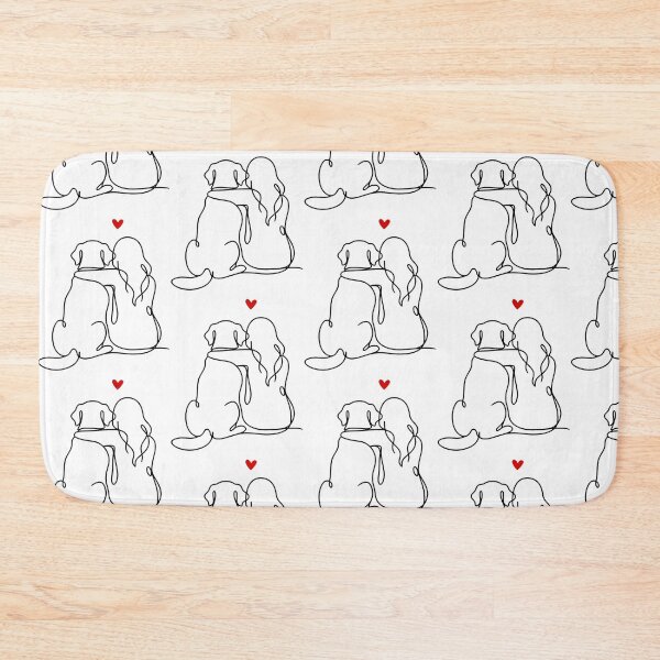 Item preview, Dog And Owner Continuous Line Art designed and sold by Glitch-Critters.