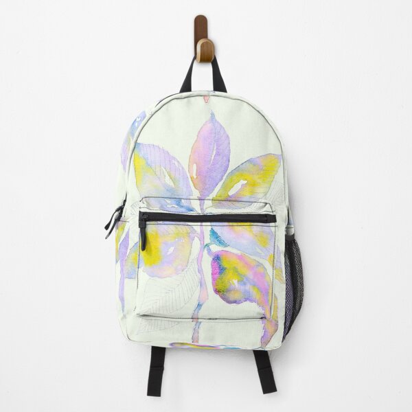 Item preview, Pastel Botanical Leaves: Lavender Yellow Watercolour Line Art designed and sold by ArithraStudio.