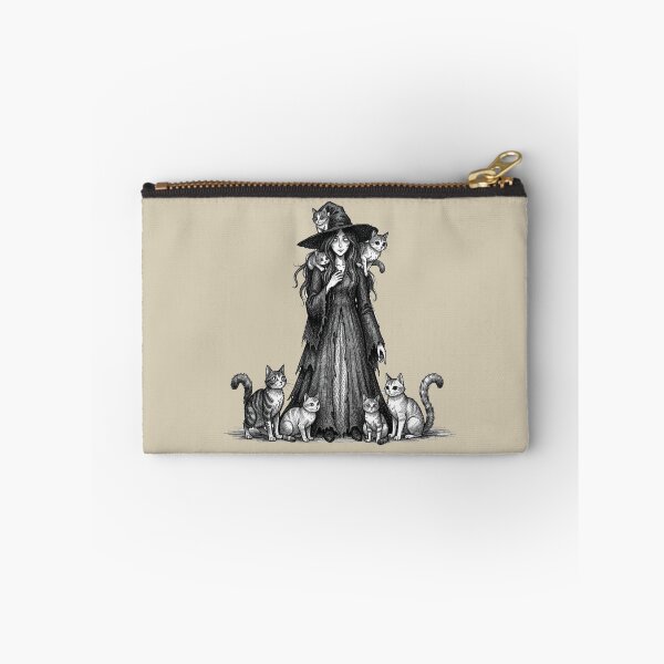 Item preview, Charming witch with cats designed and sold by MagelliShop.