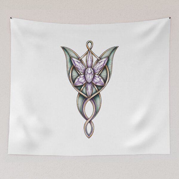 Item preview, Evenstar, Starlight, Necklace, Minimal Drawing, LOTR Movie, Arwen. designed and sold by tahanyyassin0.