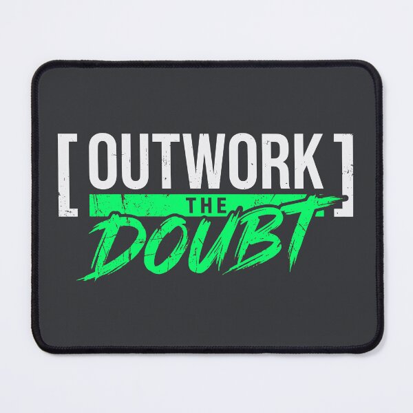 Item preview, Outwork The Doubt (Toxic Green) - Bold Entrepreneur Mindset & No Excuses Design designed and sold by RetroNeon.