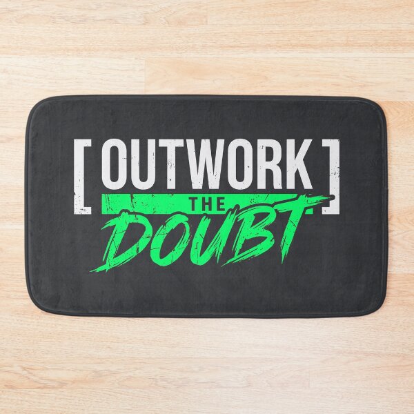 Item preview, Outwork The Doubt (Toxic Green) - Bold Entrepreneur Mindset & No Excuses Design designed and sold by RetroNeon.