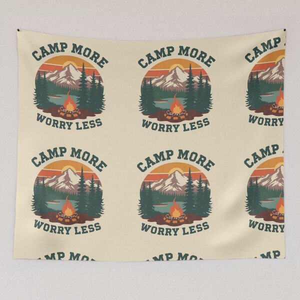 Item preview, Camp More Worry Less Vintage Camping designed and sold by Pransis_Diginer_26.