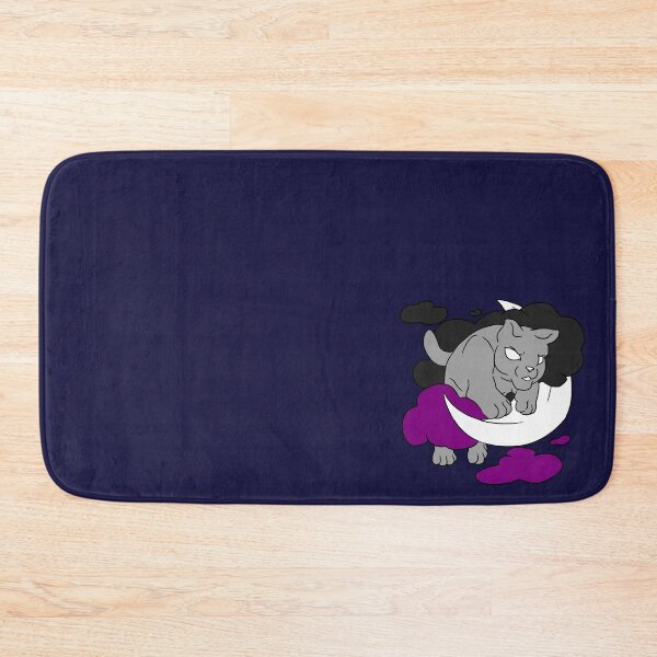 Item preview, Moon Cat - Asexual Discreet Pride designed and sold by AstralRavens.