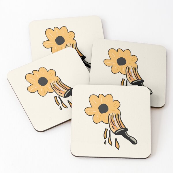 Item preview, Sunflowers in neon orange designed and sold by vibeno1.