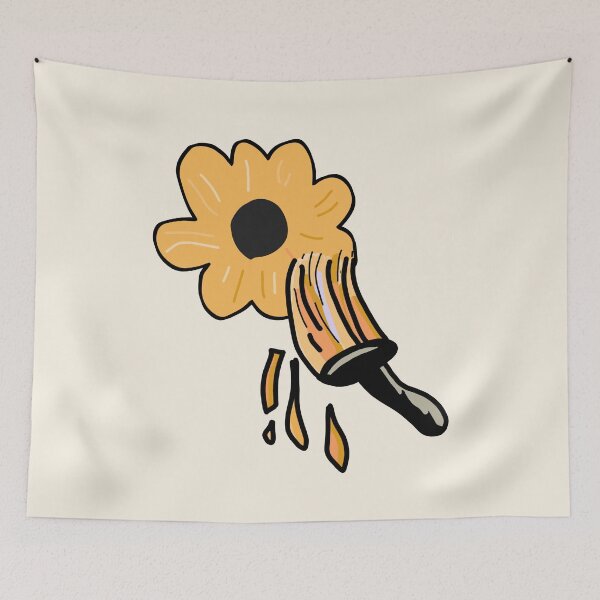 Item preview, Sunflowers in neon orange designed and sold by vibeno1.