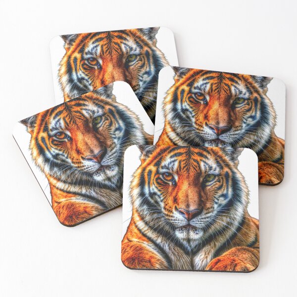 Item preview, Striking tiger portrait designed and sold by The Empire Of Digital Art..