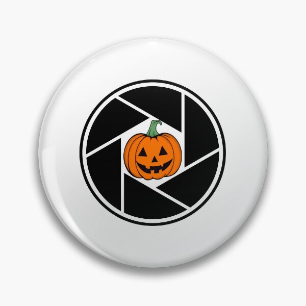 Item preview, Black Orange Camera Pumpkin Halloween Design designed and sold by BigDigital.