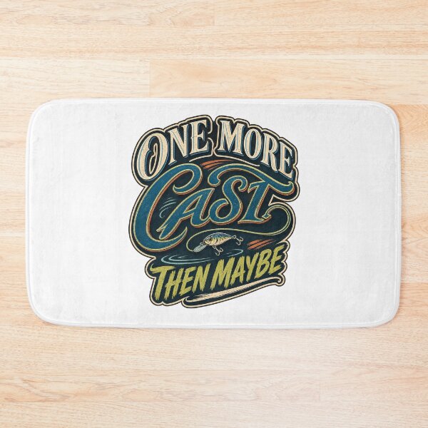 Item preview, One More Cast Funny Fishing Quote designed and sold by FZ Studio .