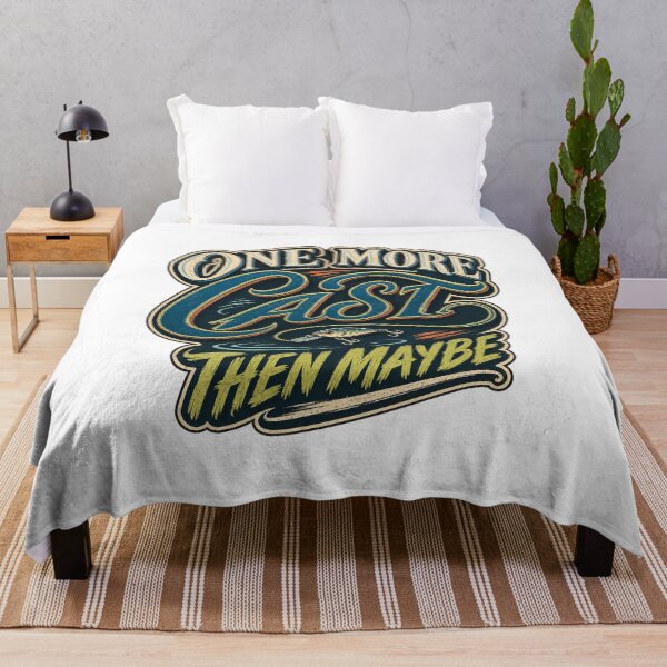 Item preview, One More Cast Funny Fishing Quote designed and sold by FZ Designs.