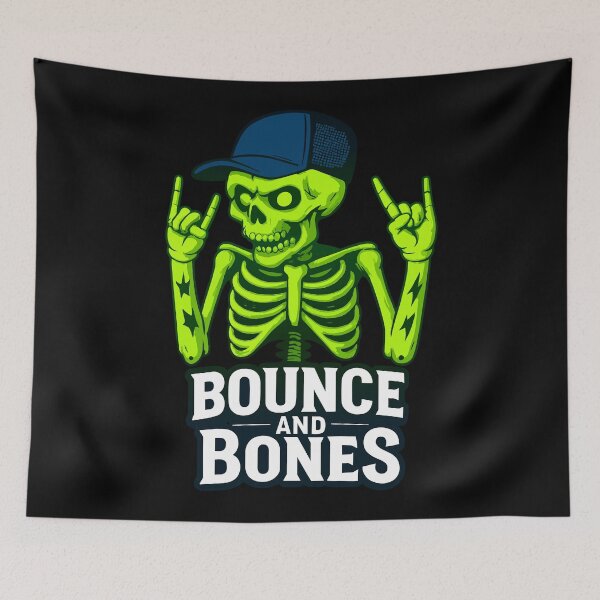 Item preview, Bounce and Bones Skeleton Halloween designed and sold by Uglyandcute.