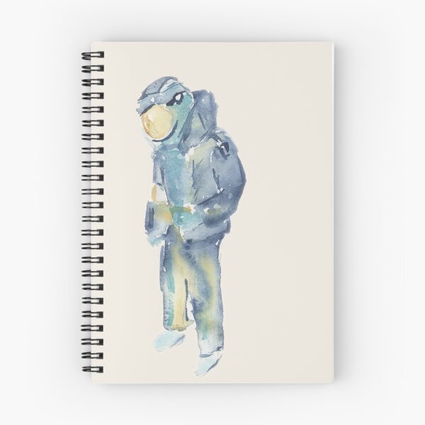 Item preview, EOD Suit Watercolor Painting - Blue Tactical Gear Art designed and sold by FaireWaveArt.