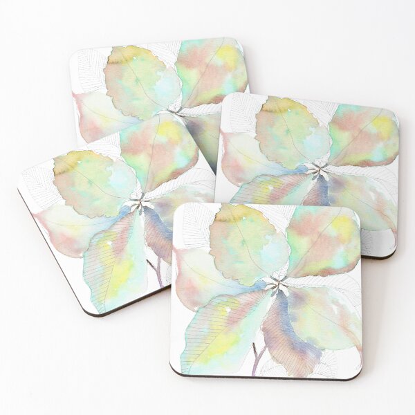 Item preview, Mint Blush Botanical Leaves: Pastel Watercolour Line Art designed and sold by ArithraStudio.