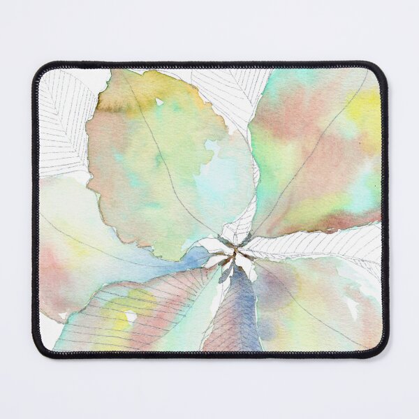 Item preview, Mint Blush Botanical Leaves: Pastel Watercolour Line Art designed and sold by ArithraStudio.