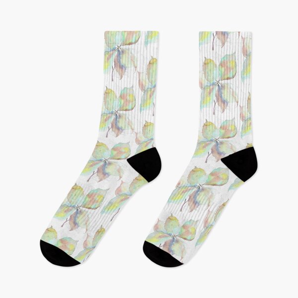 Item preview, Mint Blush Botanical Leaves: Pastel Watercolour Line Art designed and sold by ArithraStudio.