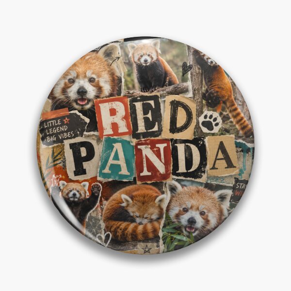 Item preview, Wild Red Panda Scrapbook Collage designed and sold by creativebymateo.