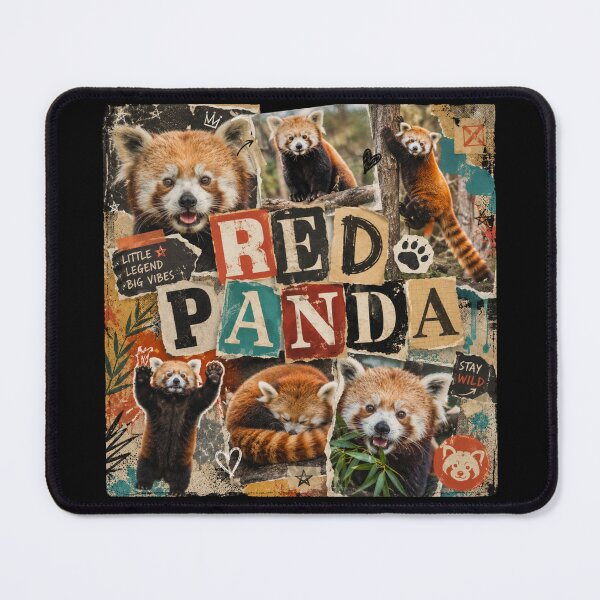 Item preview, Wild Red Panda Scrapbook Collage designed and sold by creativebymateo.