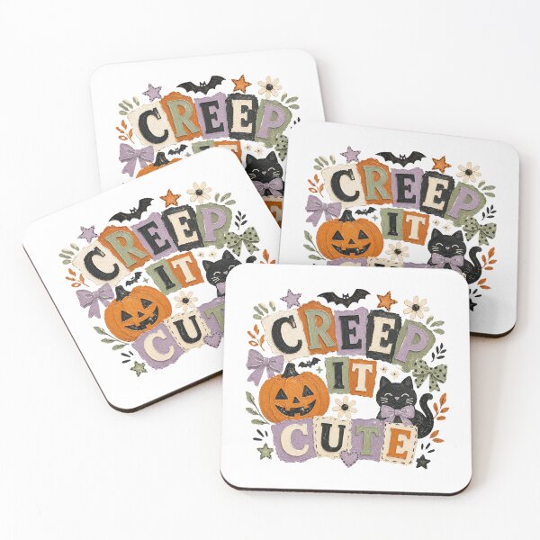Item preview, Creep It Cute Adorable Halloween Ghost Art designed and sold by CleanDecor.