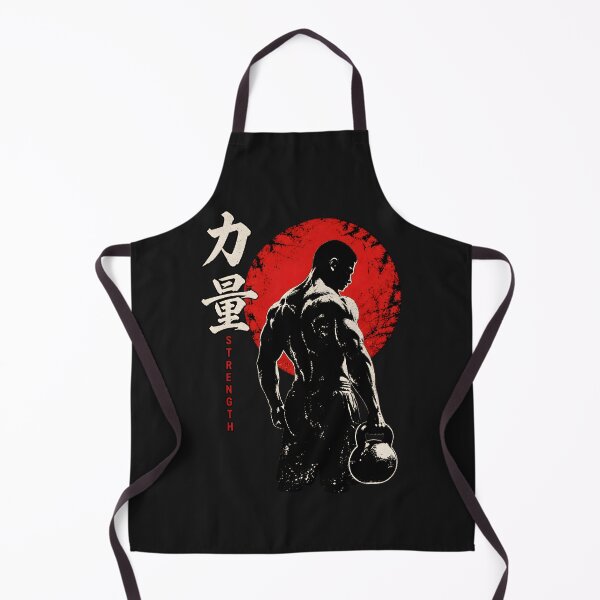 Item preview, Japanese Kettlebell Warrior Strength – Red Sun Kanji designed and sold by AI-Only Creations.