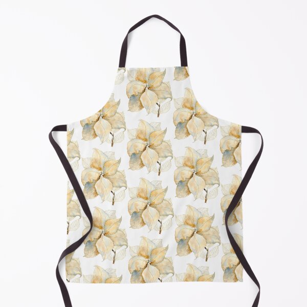 Item preview, Neutral Beige Botanical Leaves: Watercolour Gold Line Art designed and sold by ArithraStudio.