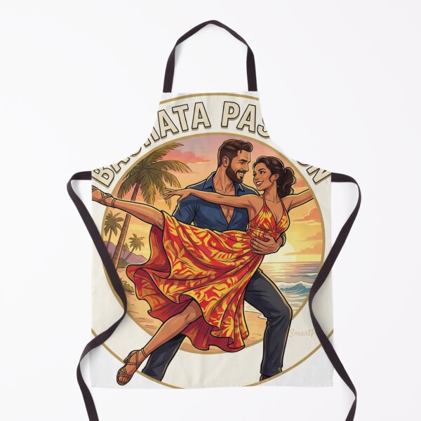 Item preview, Bachata Passion Retro Emblem – Acrobatic Latino Dance Couple Lift, Round Beach Sunset Graphic Novel Apparel Sticker designed and sold by SmartPuns.