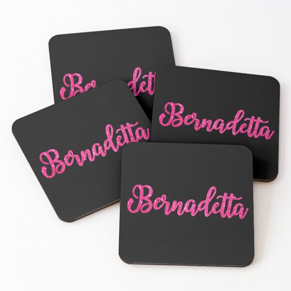 Item preview, Bernadetta Hot Pink Sparkly Personalised Name Design designed and sold by CamilasPrints.