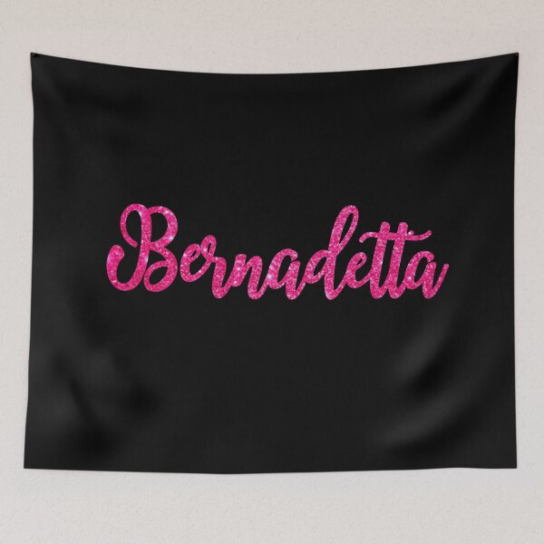 Item preview, Bernadetta Hot Pink Sparkly Personalised Name Design designed and sold by CamilasPrints.