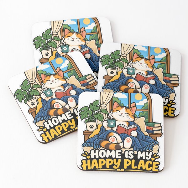 Item preview, Cozy Cat – Home Is My Happy Place designed and sold by NorthPeak Studio.