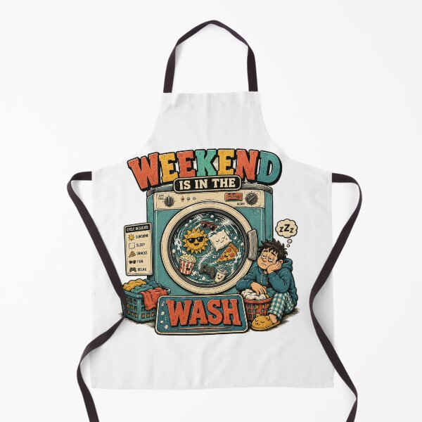 Item preview, Weekend Is in the Wash – Funny Laundry Weekend, Sleep & Relaxation Retro designed and sold by NarpLTD.
