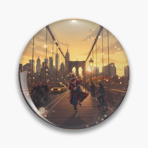 Item preview, Urban Lion in NY: Korean Mask Dance on Brooklyn Bridge designed and sold by SOOstudio73.