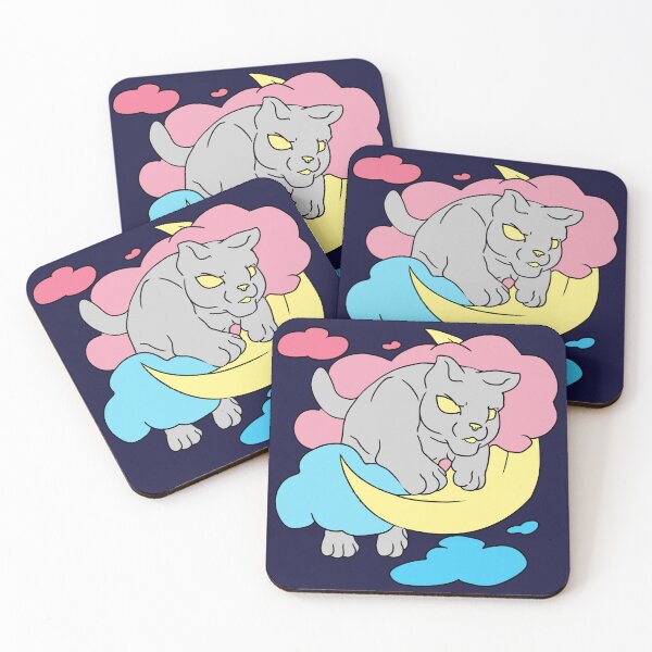 Item preview, Moon Cat - Genderflux Discreet Pride designed and sold by AstralRavens.